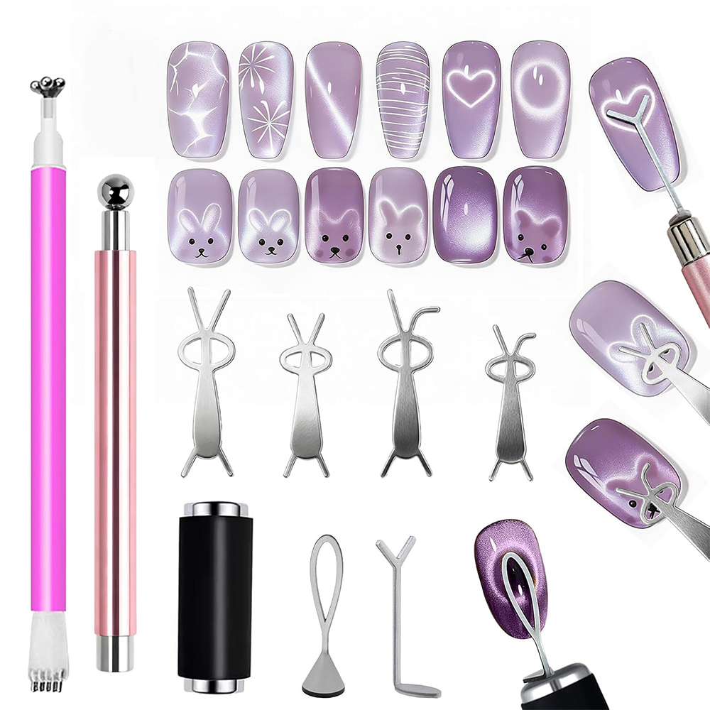 Contour Palette Stick - 10Pcs Cat Eye Nail Magnet Set