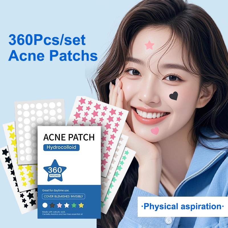 Beauty With Makeup - 360Pcs Colorful Invisible Pimple Removal Anti-Acne