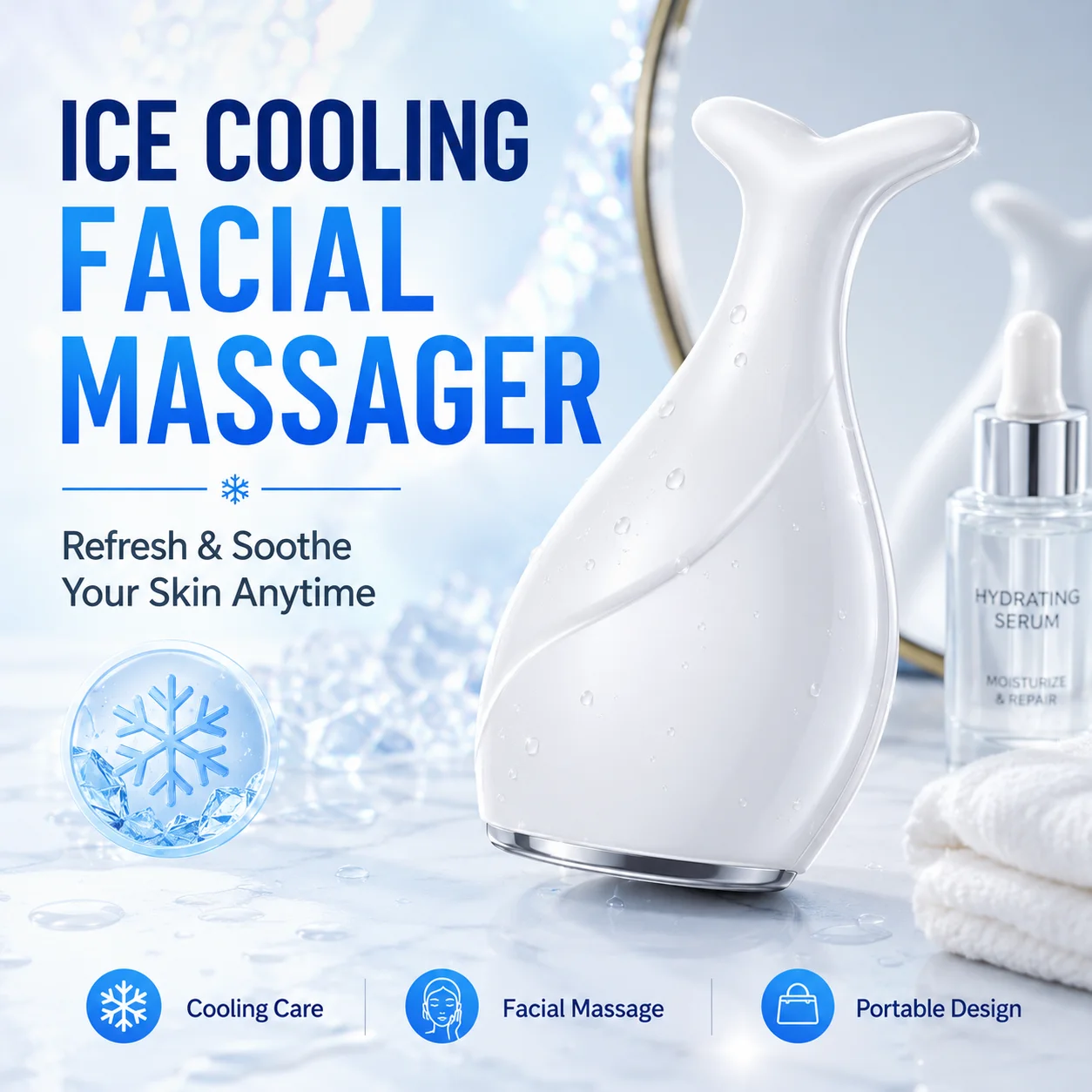 Hair Scalp Massager - Fish Tail Ice Roller Facial Massager