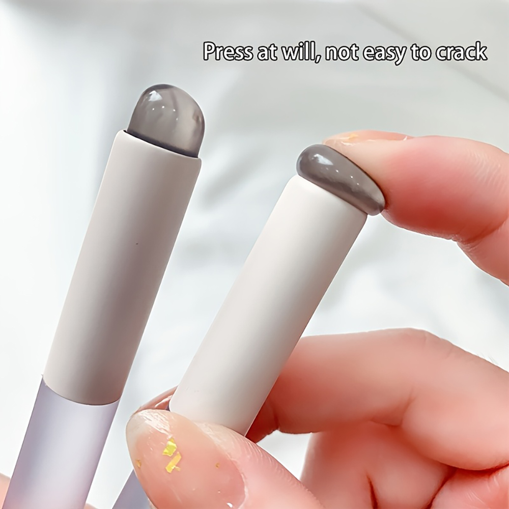Contour Palette Stick - Nail Art Silicone Applicator Sticks Chrome