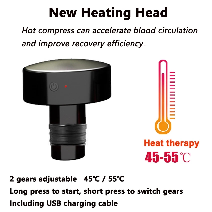 New Heat Fascia Gun Massage He - Hair Scalp Massager review and price