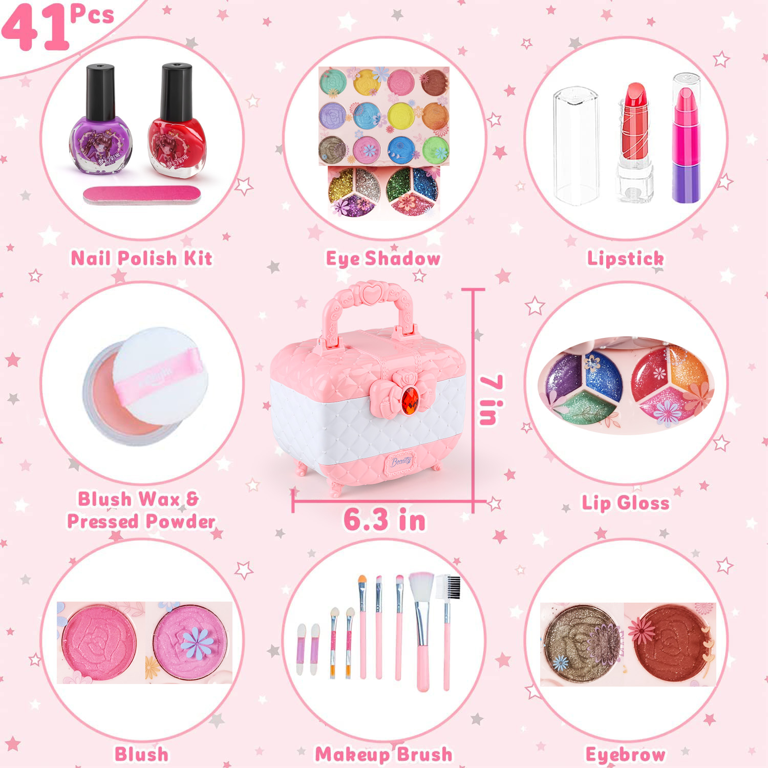 Kids Makeup Toy Kit for Girls, - Beauty Makeup Girl review and price