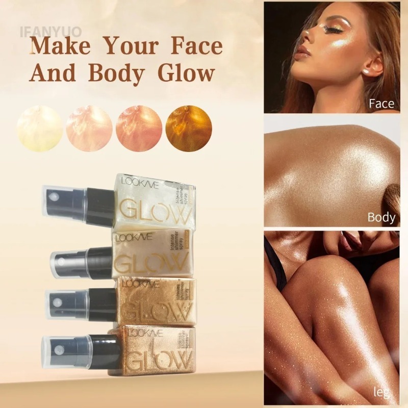 Pearlescent Glitter Spray Shim - Body Shimmer Lotion review and price