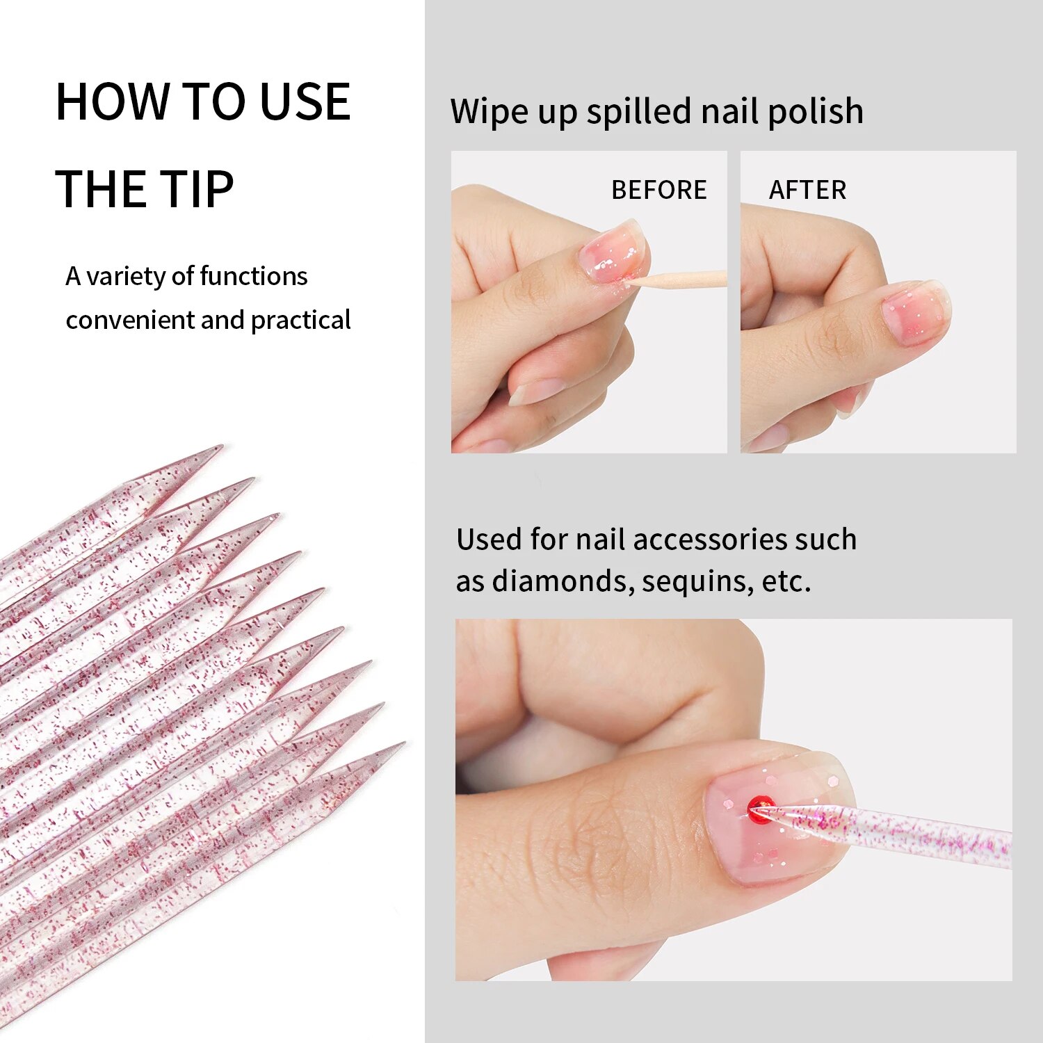 50 Pcs Nail Cuticle Pusher Cry - Contour Palette Stick review and price