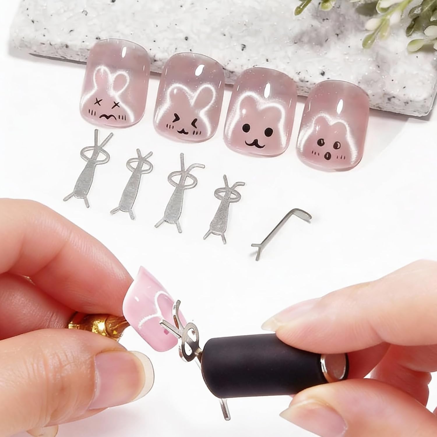 10Pcs Cat Eye Nail Magnet Set  - Contour Palette Stick review and price
