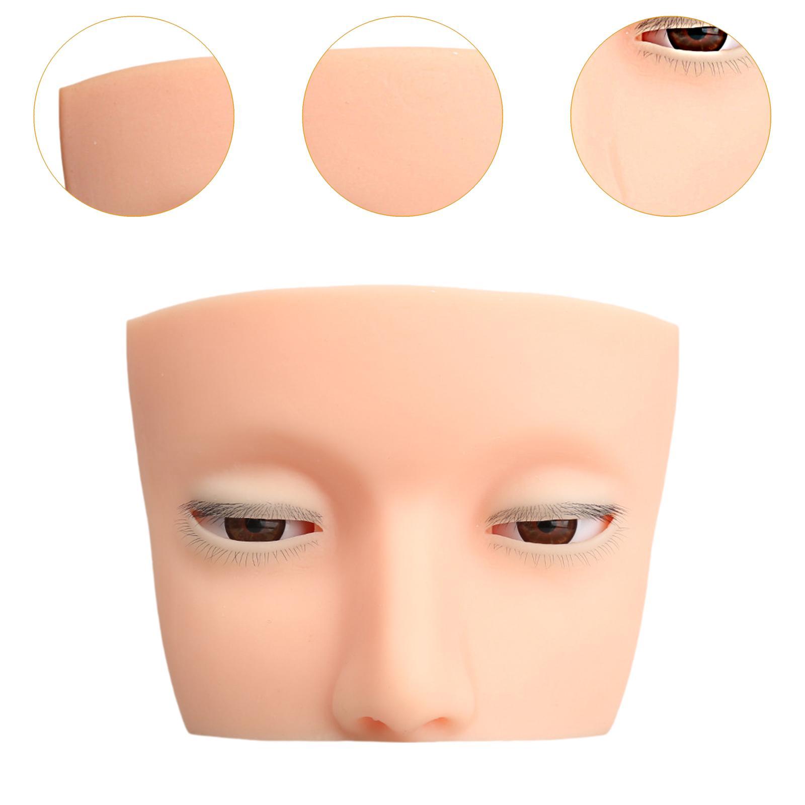 Silicone Eyelash Mannequin Hea - Beauty Makeup Training review and price
