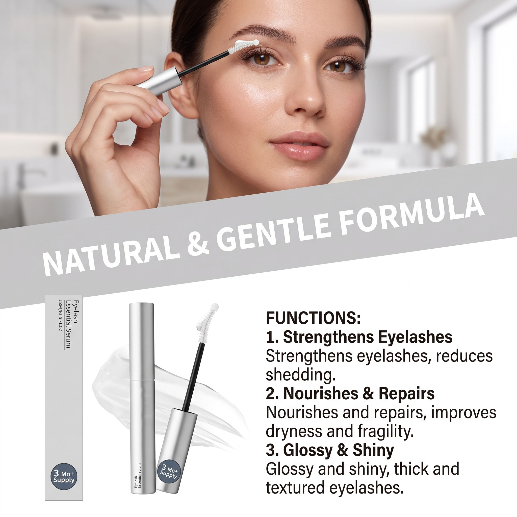 Eyelash & Eyebrow Dual‑Use Ser - Lash Serum Growth review and price