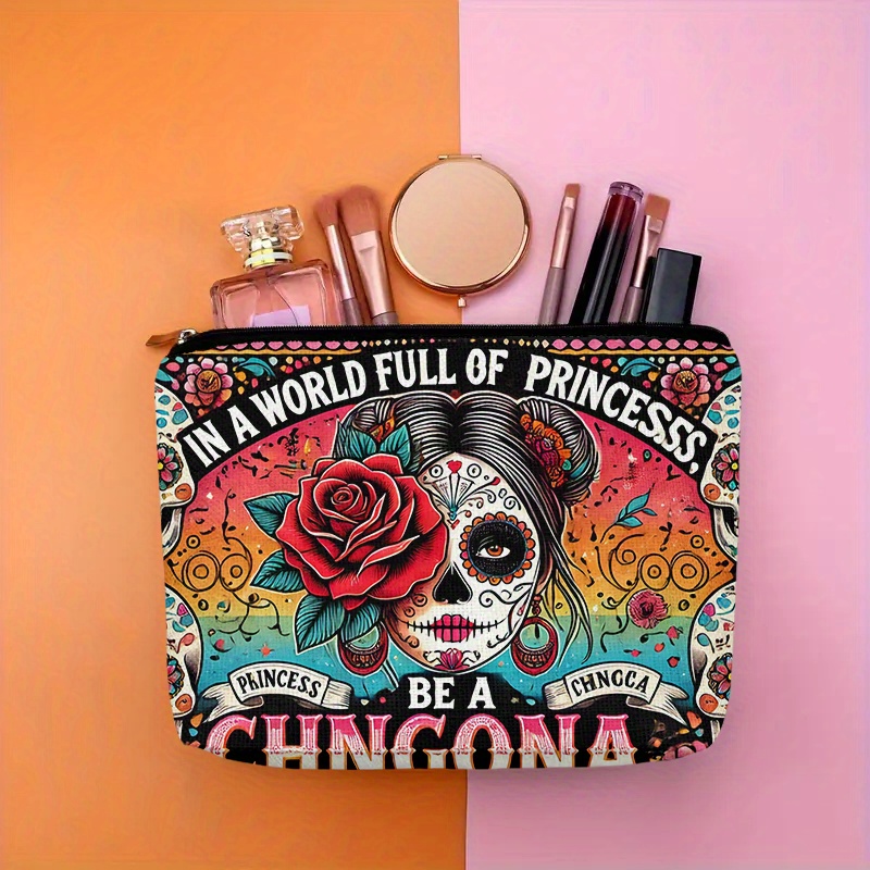 A Flower and skull cosmetic ba - Beauty Makeup Women review and price