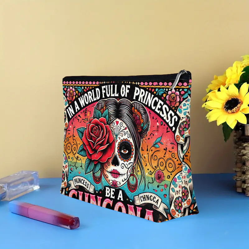 A Flower and skull cosmetic ba - Beauty Makeup Women review and price