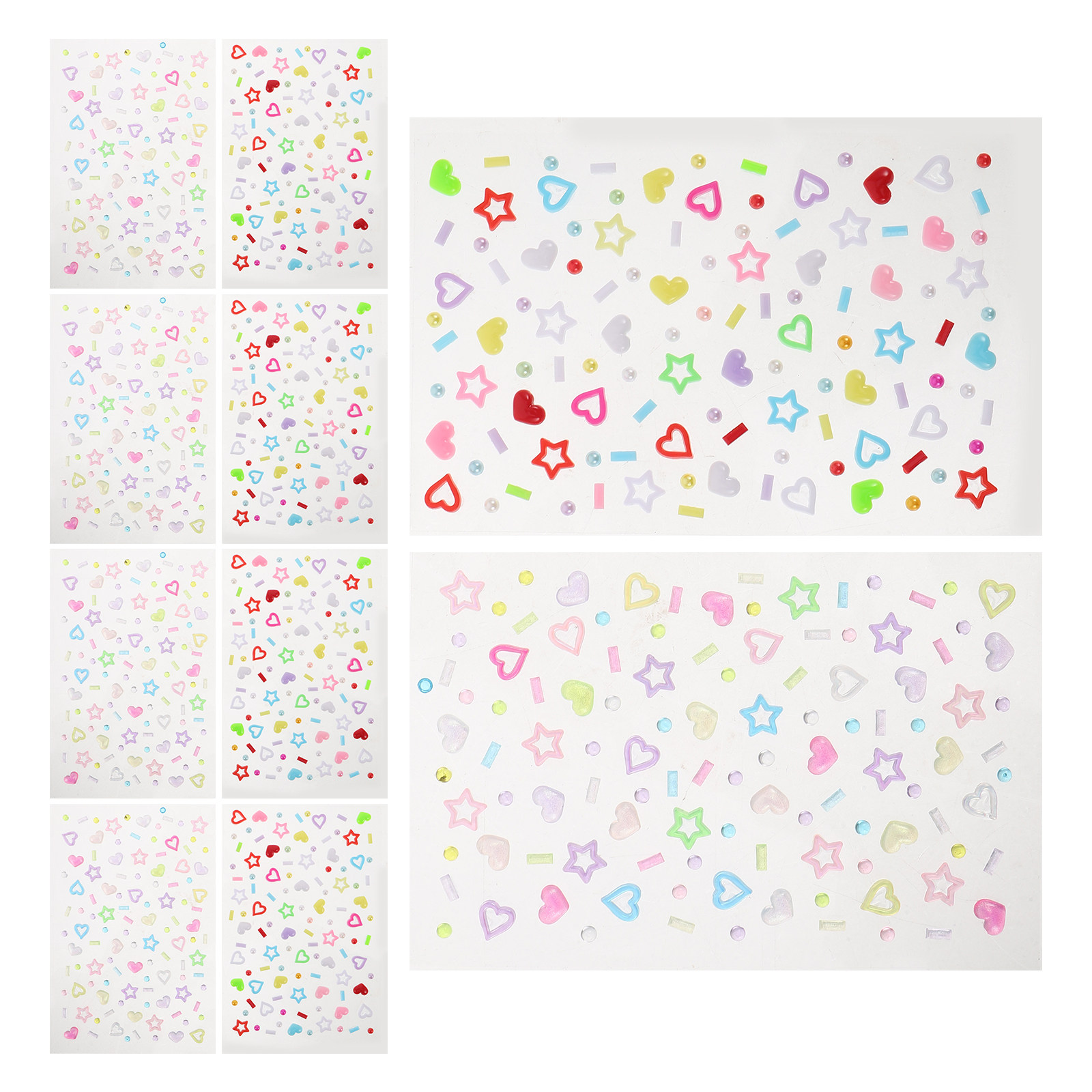 10Sheets Face Rhinestones Stic - Beauty With Makeup review and price