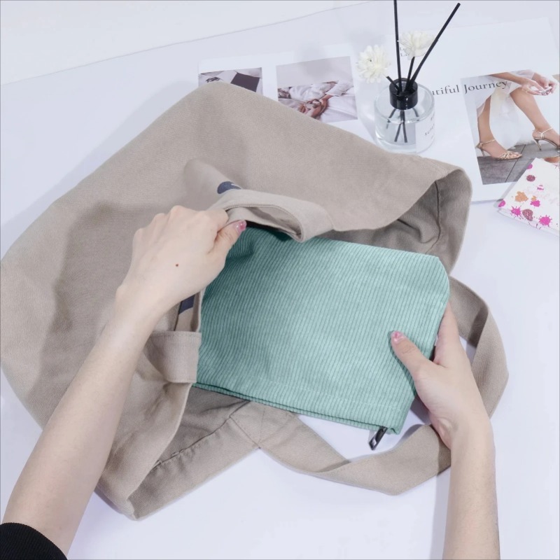 Corduroy Travel Cosmetic Bag P - Beauty Makeup Women review and price