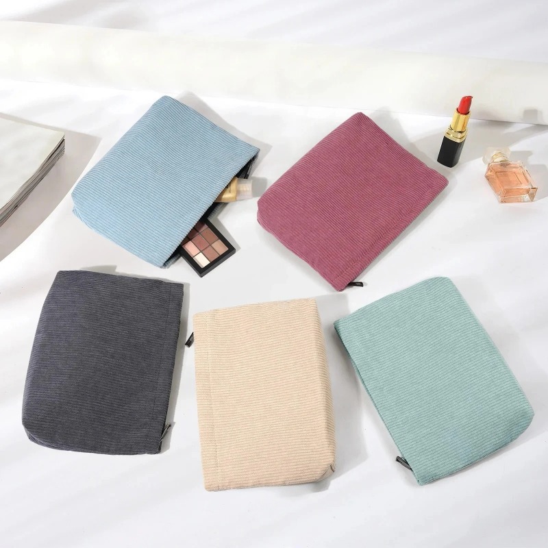 Corduroy Travel Cosmetic Bag P - Beauty Makeup Women review and price