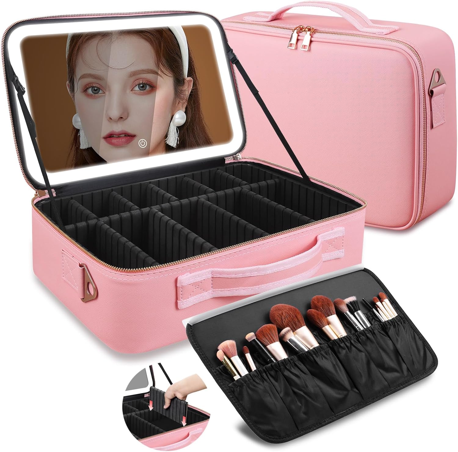Large Capacity Makeup Bag 15'' - Beauty Makeup Women review and price